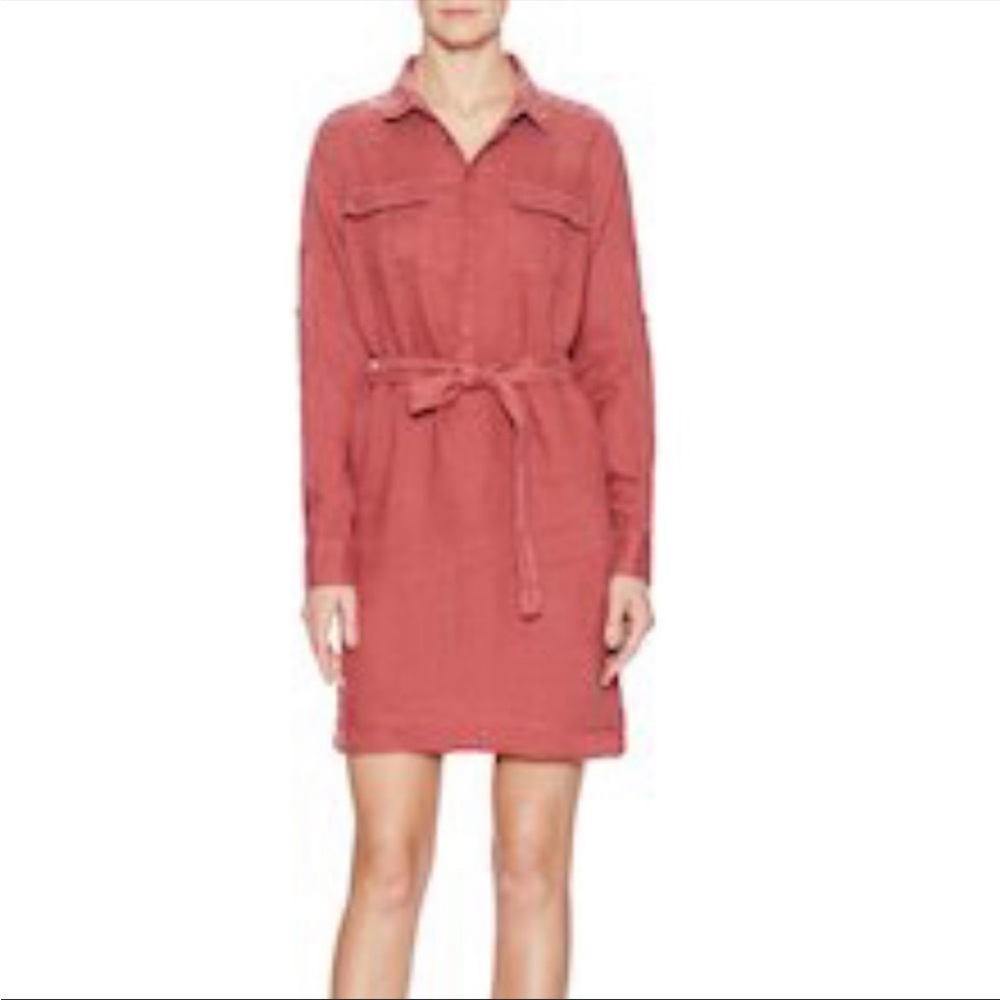 Jachs Girlfriend Linen Shirt Dress